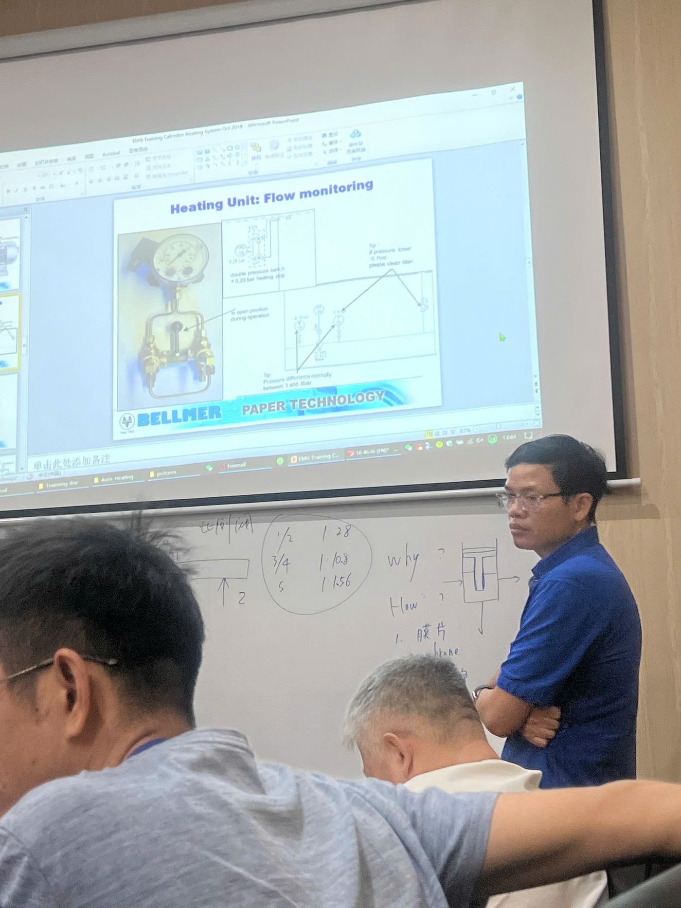 Đào tạo hệ thống giám sát lưu lượng gia nhiệt